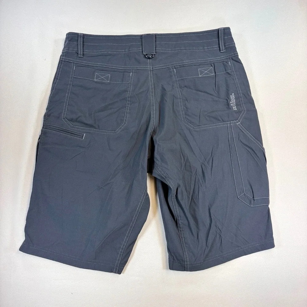 Kuhl Renegade Shorts Mens 34 Charcoal Gray Stretch Hiking Trails Outdoor Cargo